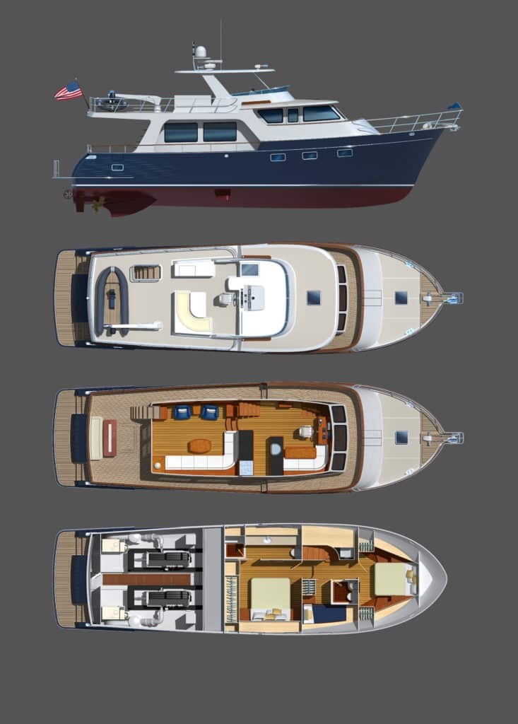 Marlow 53E, Yacht, Trawler, MIBS, Miami Boat Shows