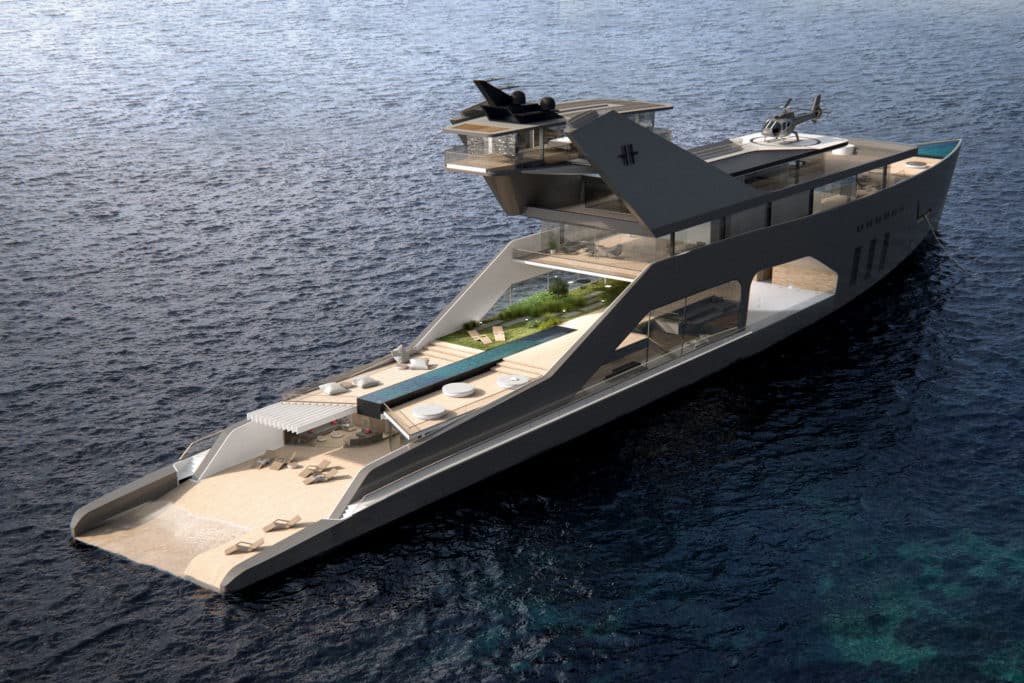 Hareide Design, 108m Mega-Yacht