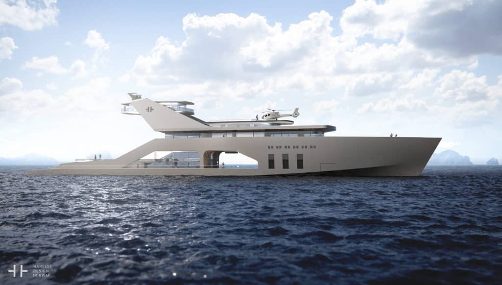 Hareide Design, 108m Mega-Yacht