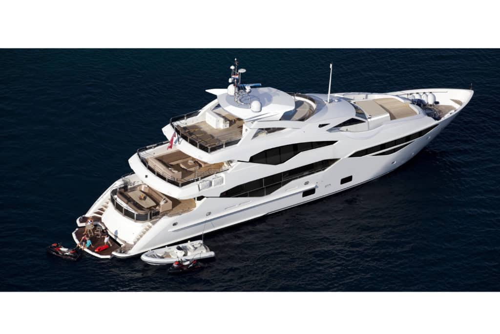 Rendering of Sunseeker 131 Yacht