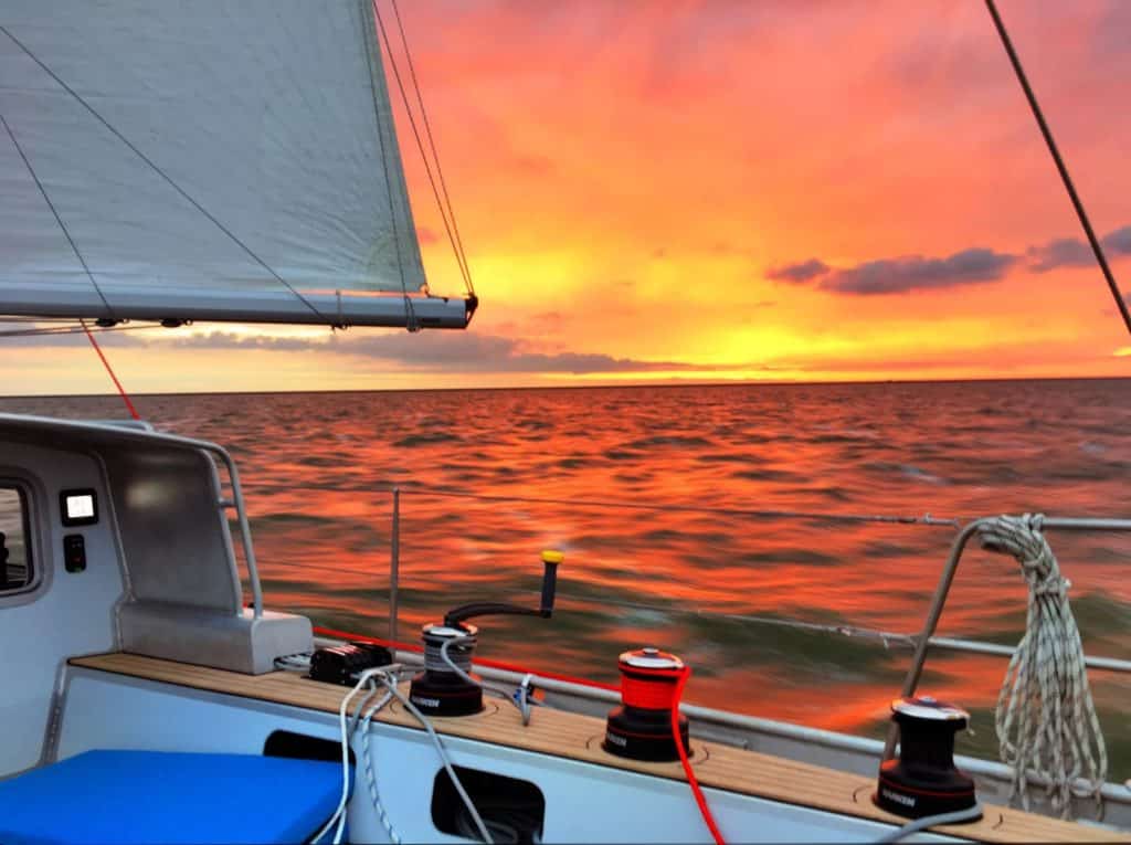 Sunset, Yachting