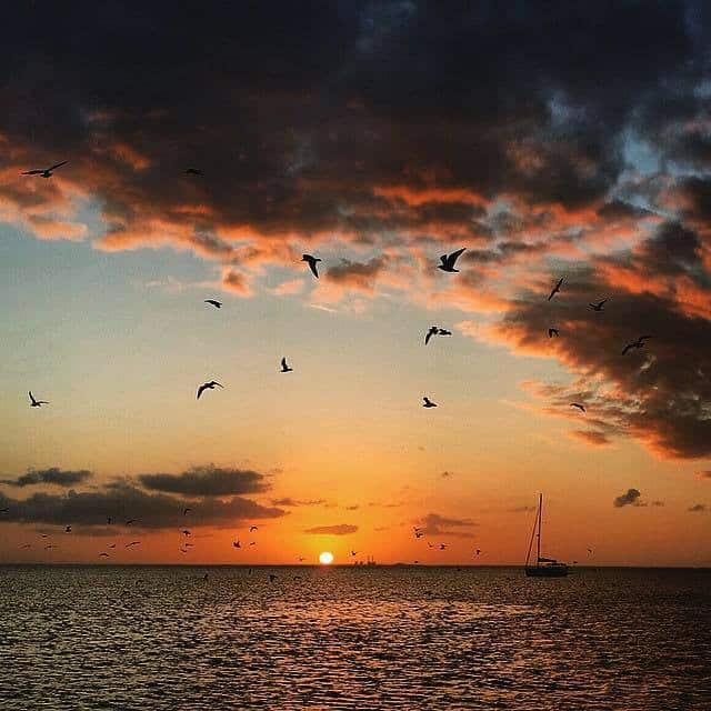 Sunset, Yachting