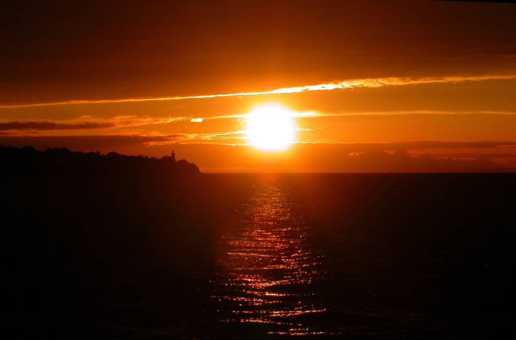 Sunset, Yachting