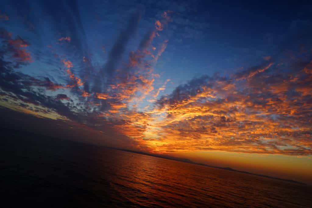 Sunset, Yachting