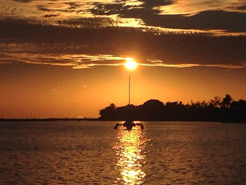 Sunset, Yachting