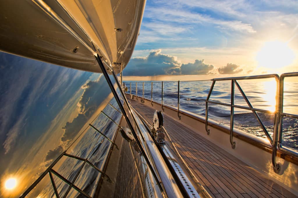 Sunset, Yachting