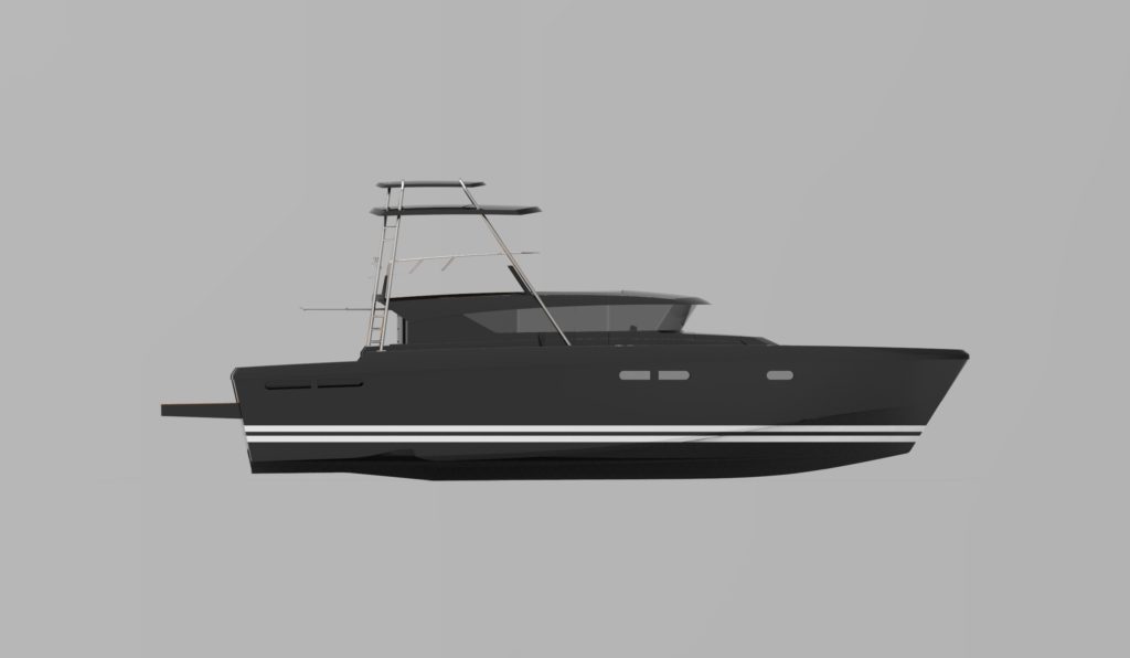 Delta Powerboats 54 Tuna rendering