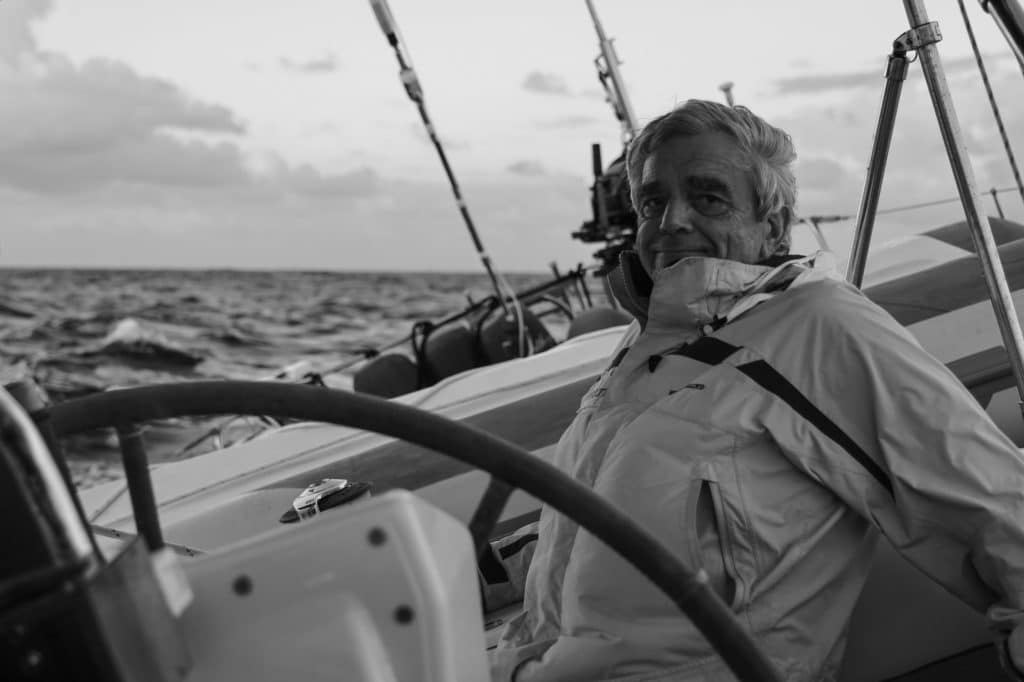 Rod Johnstone on his yacht