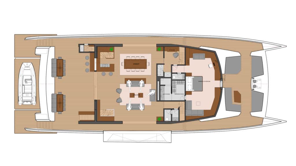 Royal Huisman 119-foot power “supercat”