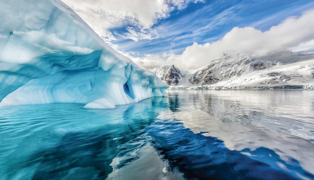 Arctic glaciers and water