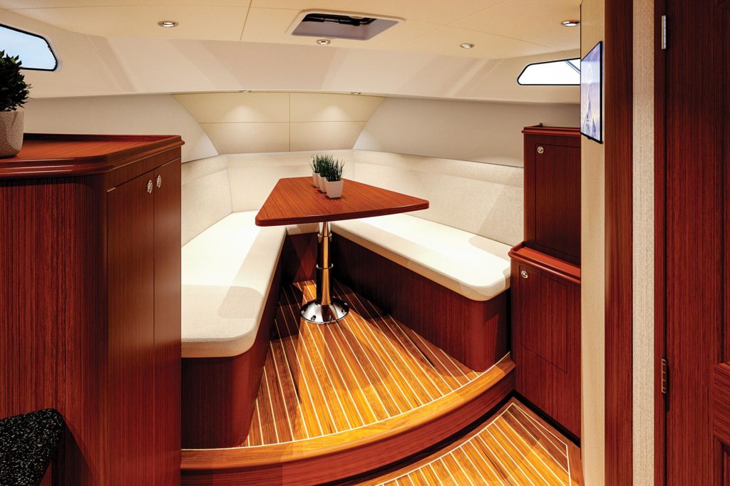 Huckins Sportsman 38 interior