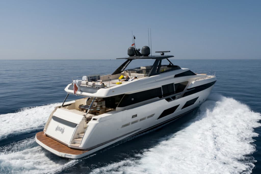 92-foot Ferretti yacht