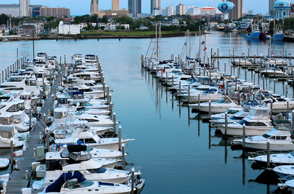 Golden Nugget marina in Atlantic City