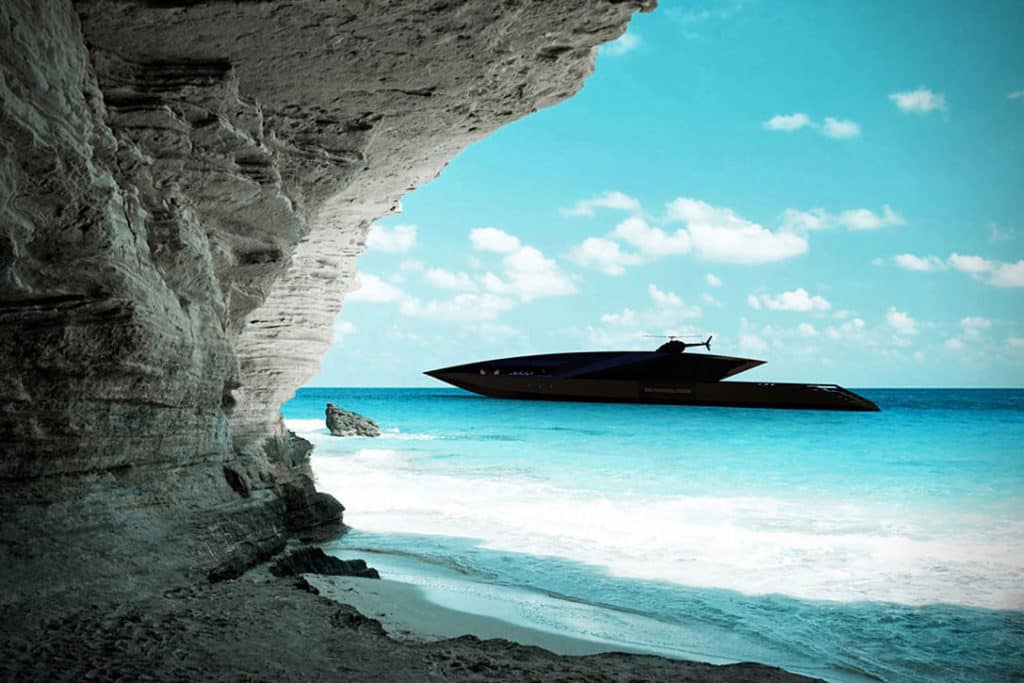 Timur Bozca, Black Swan, Yacht Concept