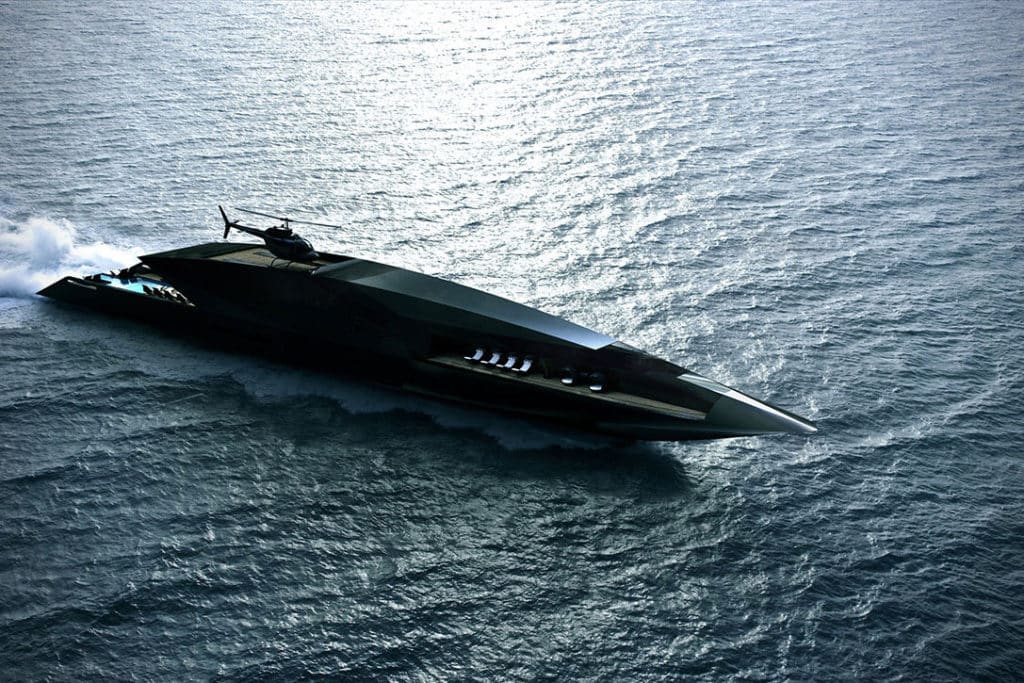 Timur Bozca, Black Swan, Yacht Concept