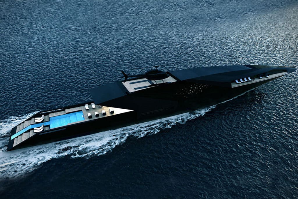 Timur Bozca, Black Swan, Yacht Concept