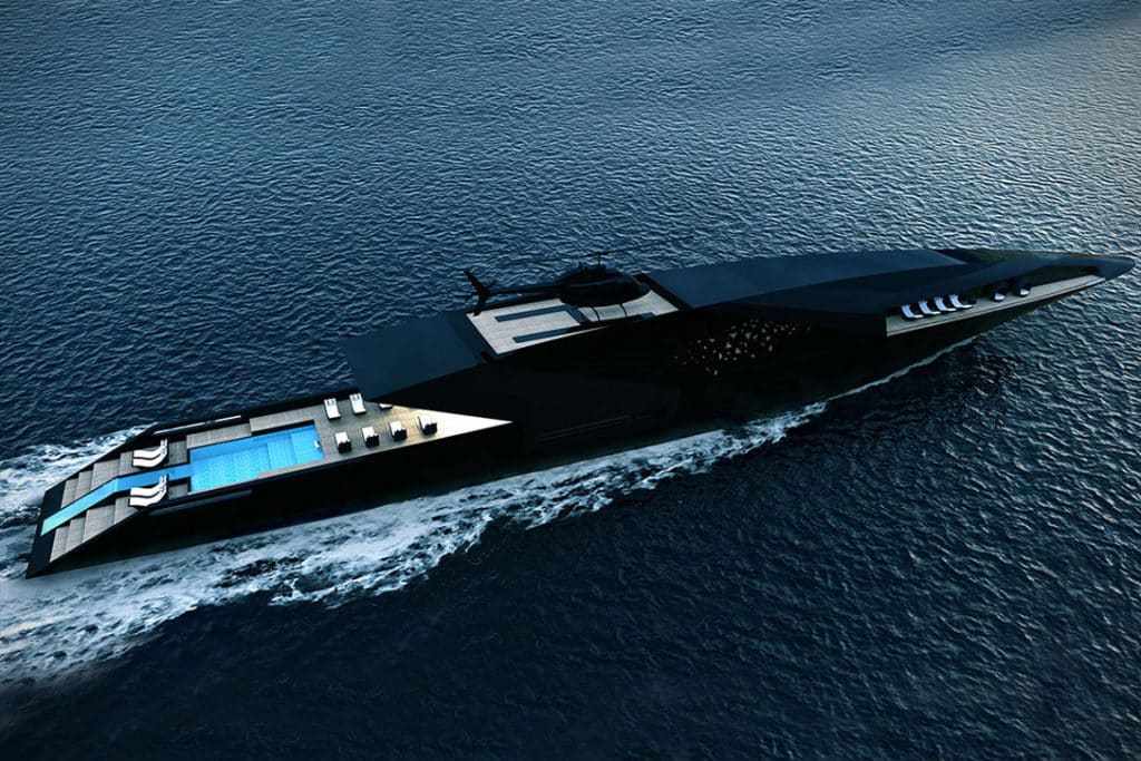 Timur Bozca, Black Swan, Concept, Yacht