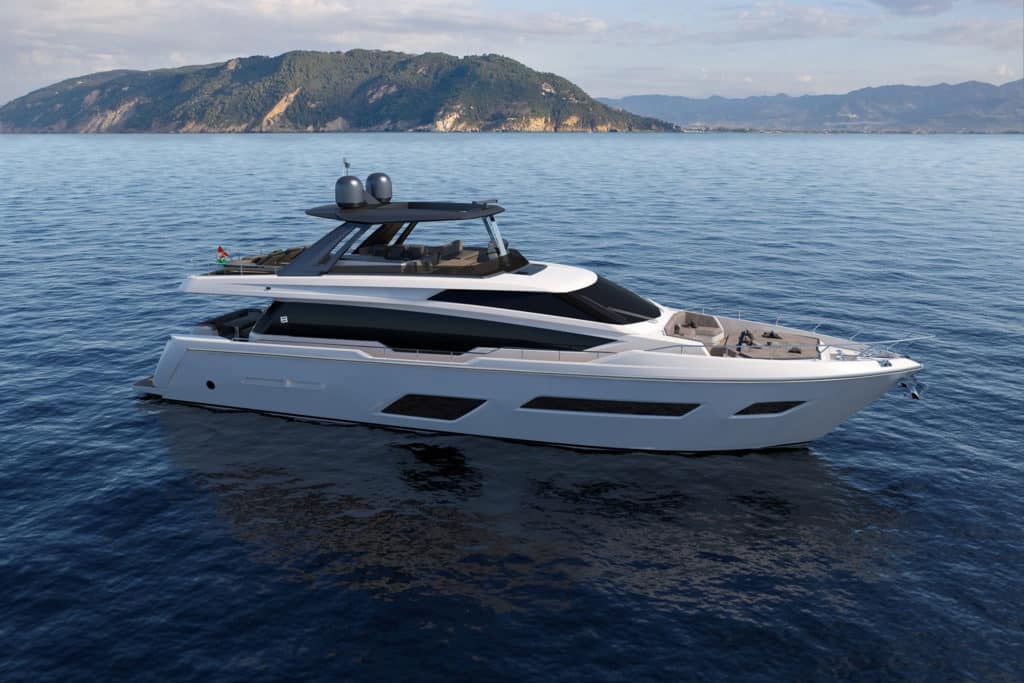 Ferretti Yachts, Ferretti 780, Flybridge