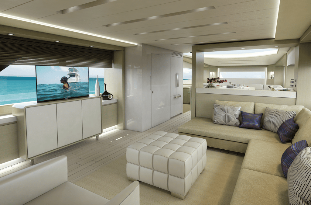 Hatteras 70 Motor Yacht rendering