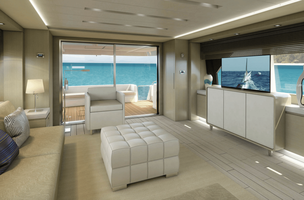 Hatteras 70 Motor Yacht rendering