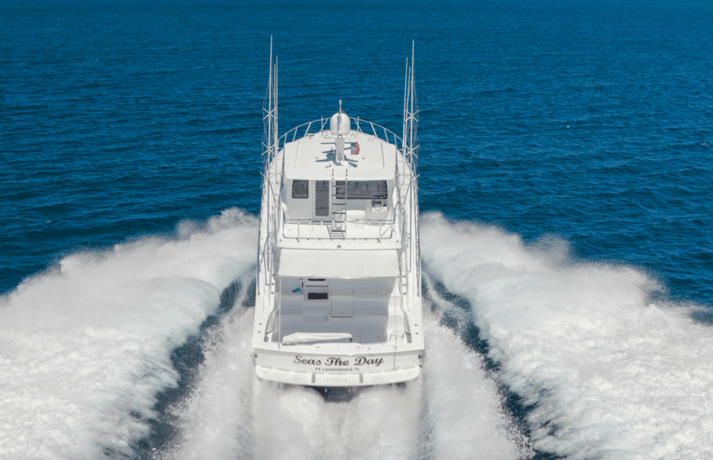 Hatteras 77 yacht Seas the Day