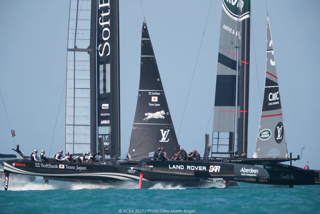 America's Cup, Qualifiers, Land Rover BAR, SoftBank Team Japan