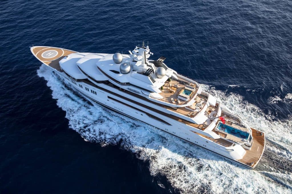 348-foot Lürssen Amadea Yacht