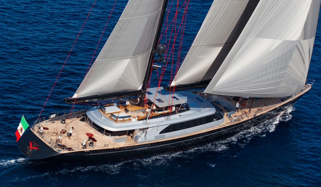 Caribbean charter on Perini Navi yacht Seahawk