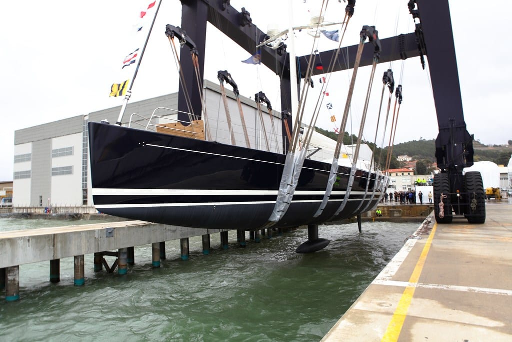 Perini Navi Launches sailing yacht Dahlak