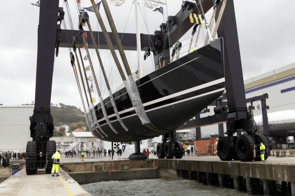 Perini Navi Launches sailing yacht Dahlak