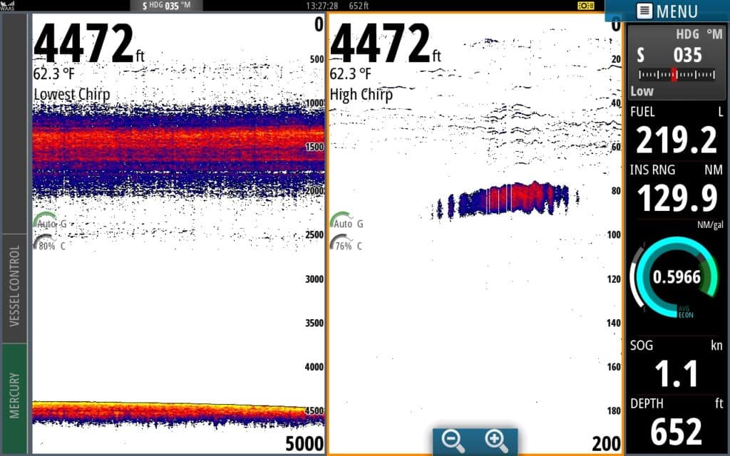 Simrad, S5100, Sonar