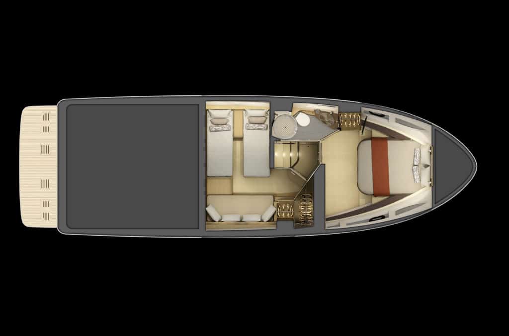 Sea Ray 400 Sundancer deck plans