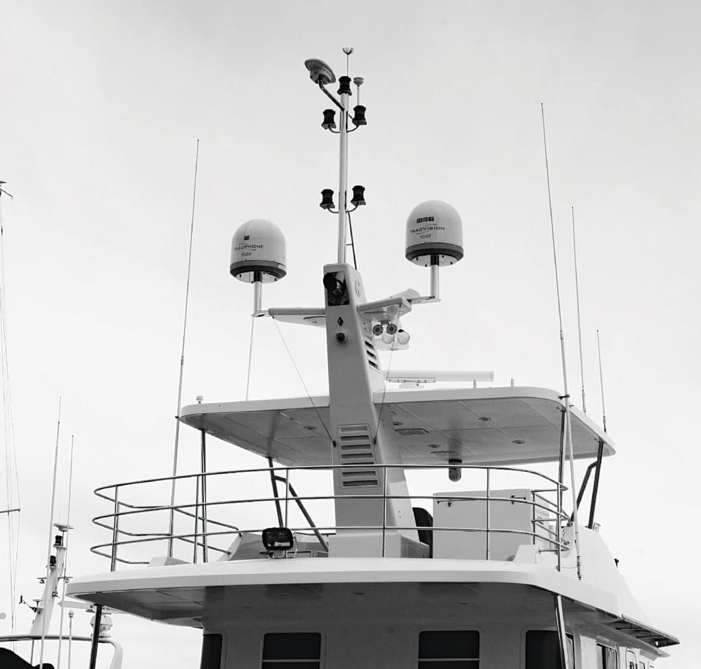 Yacht tower electronics