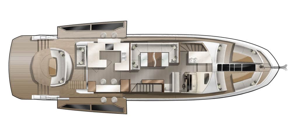 Galeon 650 Skydeck Layout