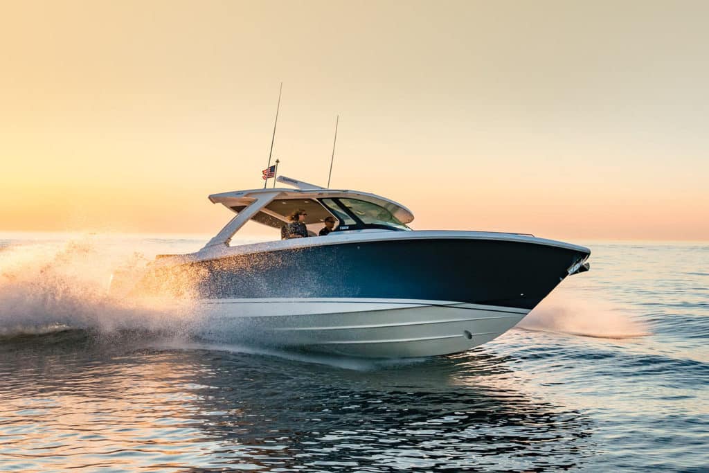 Tiara Sport 38 LS on the water