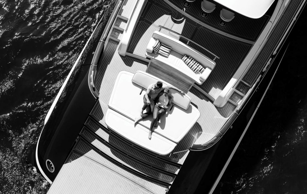 Zeelander 72 yacht from above