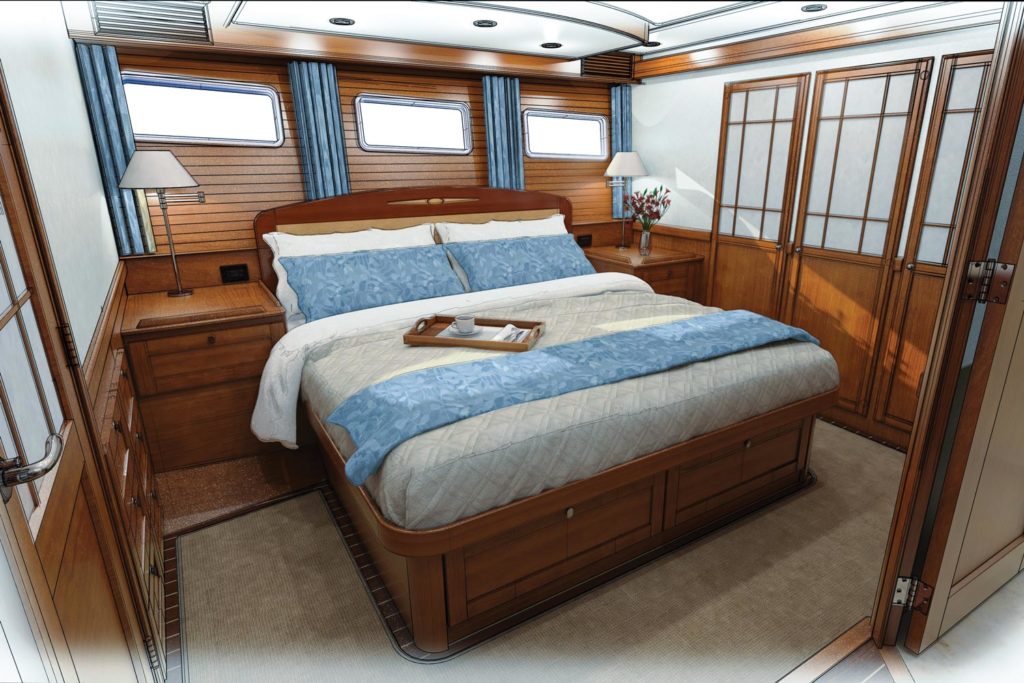 Sabre 58 Salon Express master suite