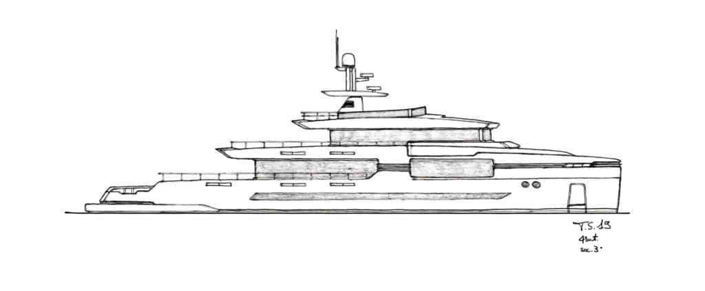 141-foot explorer by designer Tommaso Spadolini