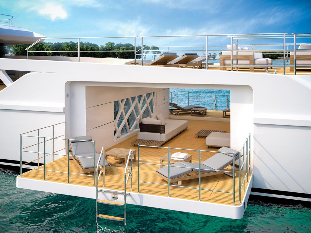 Rosetti Superyachts supply vessel yacht concept