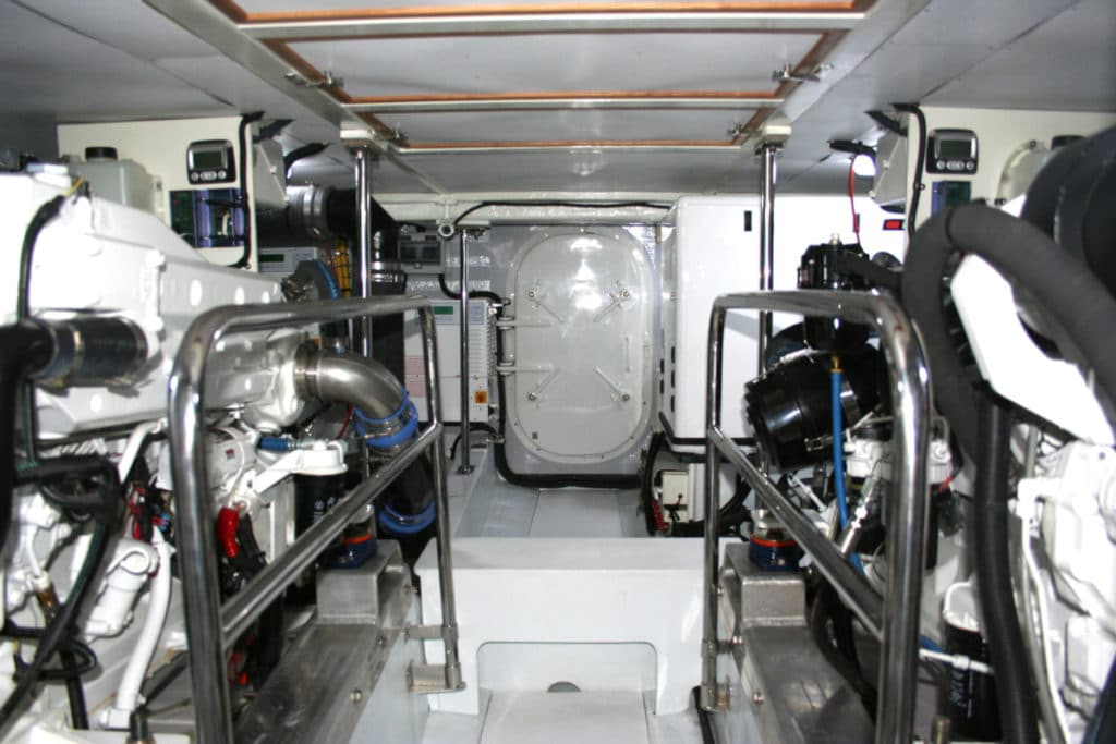 Diesel engine room