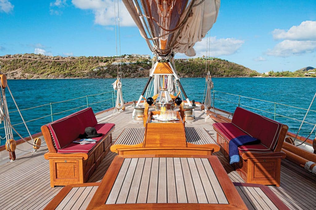 Eleonora yacht deck