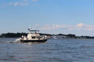 Powerboat on the water