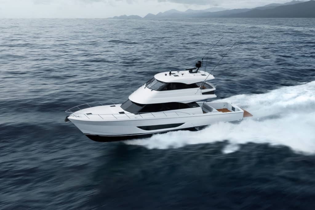 Maritimo M60 on the water