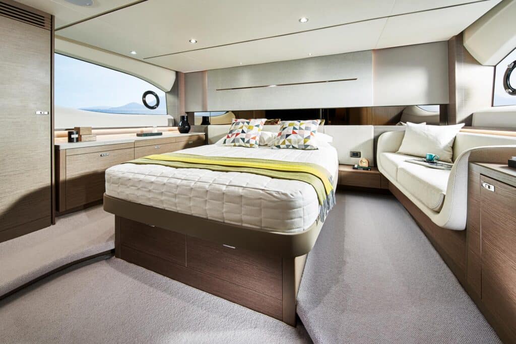 Princess Yachts V55 stateroom