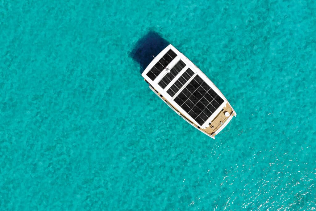 Silent Yacht from above