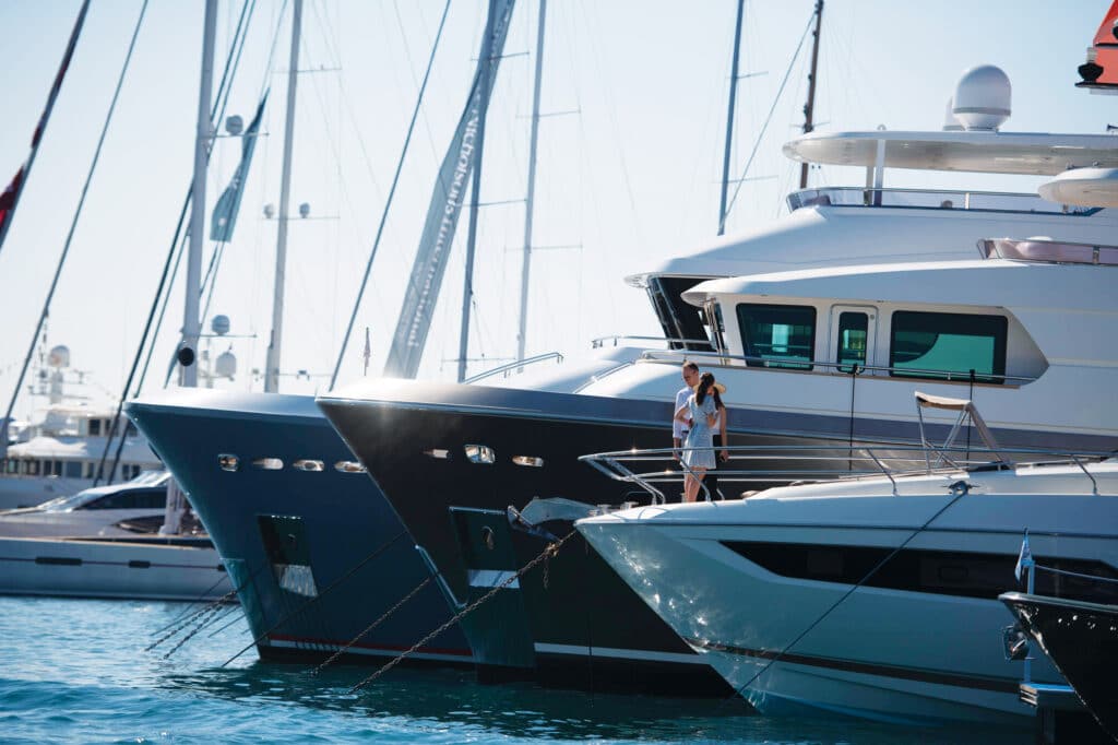 Docked Yachts