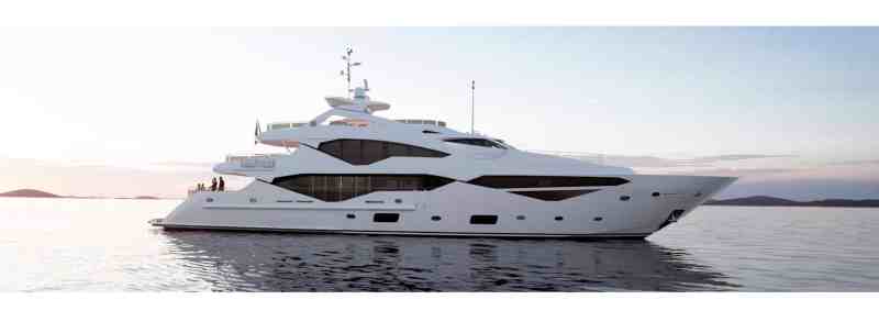 Rendering of Sunseeker 131 Yacht