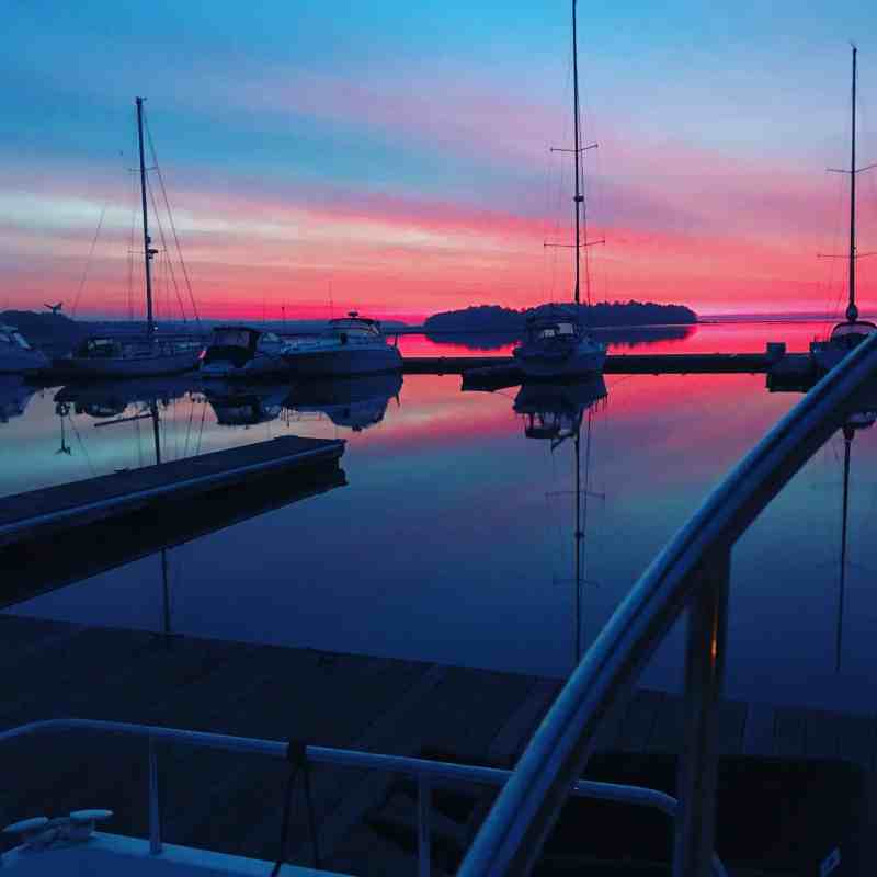 Sunset, Yachting