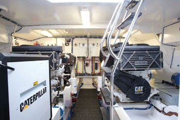 Engine Room An engine room full of expensive diesel engines demands that you know the details of their warranty.