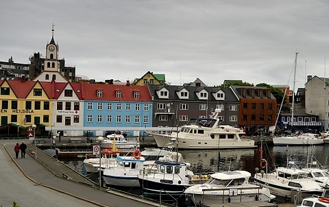 Passage to The Faroe Islands Venture II docked in Torshavn, Faroe Islands